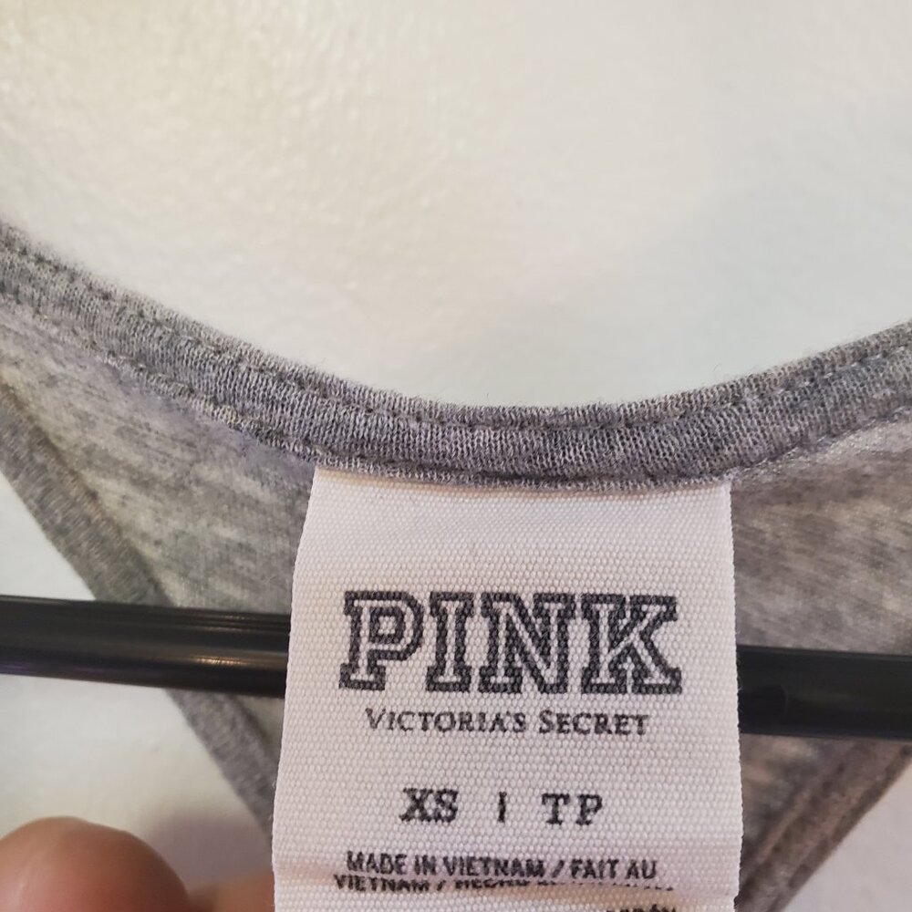 Victoria's Secret Pink Tank Top "Always Running Late" - Available until 4/19 - Picture 4 of 5